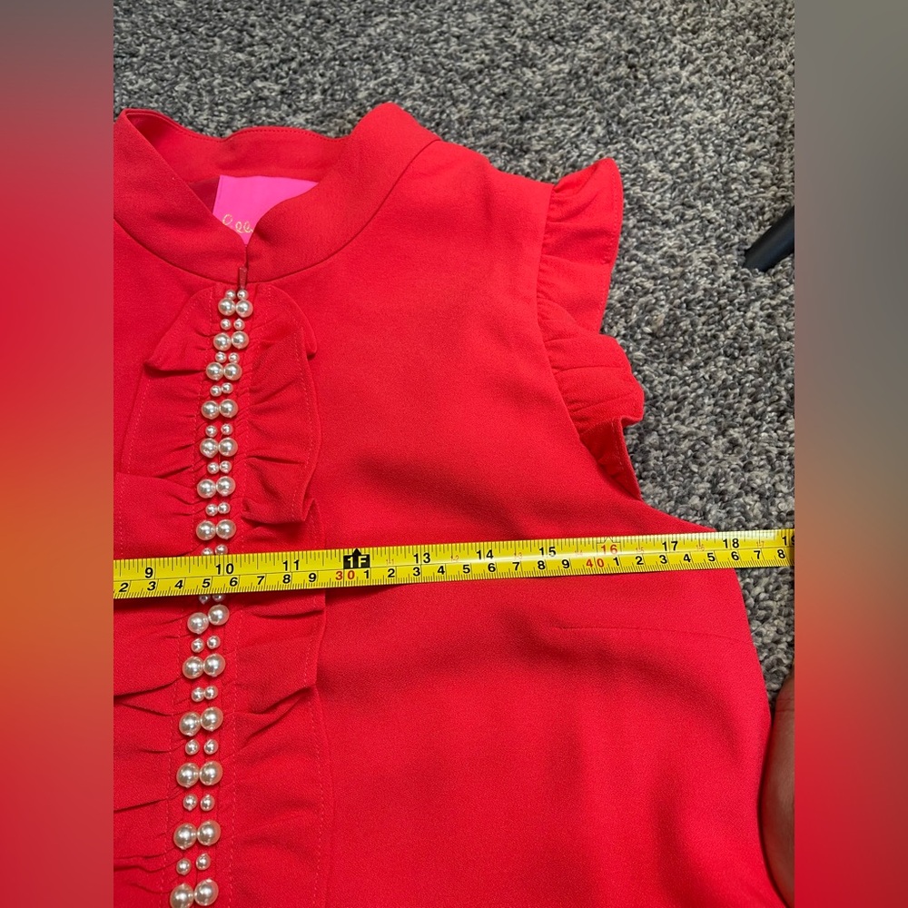Lilly Pulitzer NWOT Adalee Shift Dress Pink Size 4 in Red - Picture 10 of 12